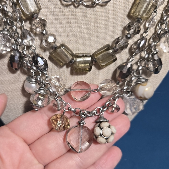 Vintage White House Black Market Beaded Necklace And Matching Bracelet Set - Picture 8 of 12